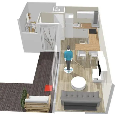 아파트 Le Cabanon Du Pas Du Loup - Climatise Rdc - Proche 라센느쉬르메르